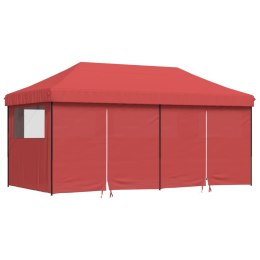  Namiot imprezowy typu pop-up z 4 ściankami, burgundowy
