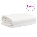  Plandeka, biały, 3x4 m, 650 g/m²