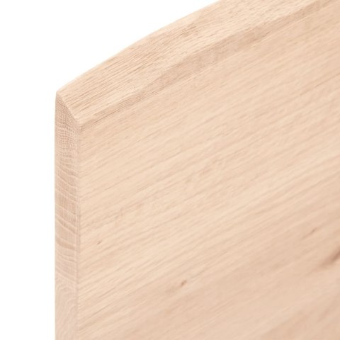  Półka, 100x30x2 cm, surowe lite drewno dębowe
