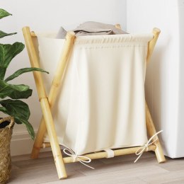  Kosz na pranie, kremowy, 45x55x63,5 cm, bambusowy
