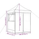  Namiot imprezowy typu pop-up z 4 ściankami, terakotowy