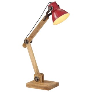  Lampa stołowa, 25 W, postarzany czerwony, 23x18x96 cm, E27