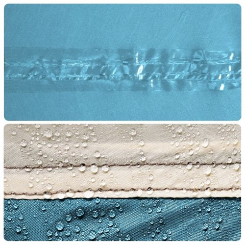  Płachta biwakowa, niebieska, 400x294 cm, wodoszczelna