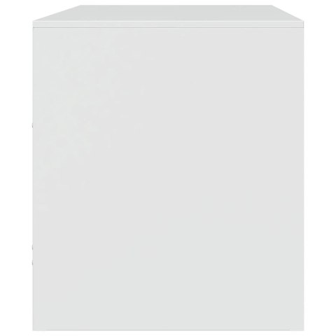  Szafka pod telewizor, biała, 67x39x44 cm, stalowa