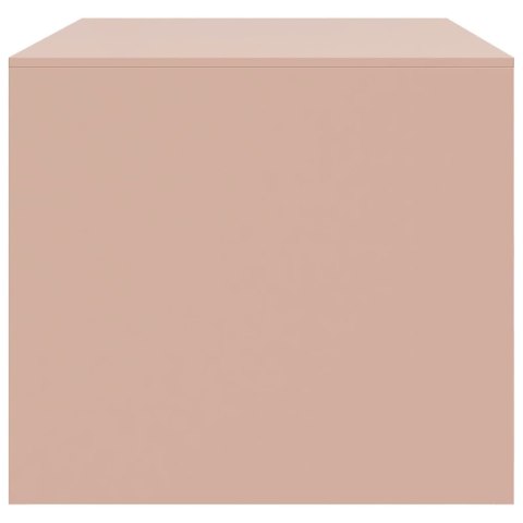  Stolik kawowy, różowy, 67x50x44 cm, stal