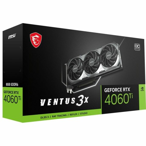 Karta Graficzna MSI VENTUS 3X Geforce RTX 4060 Ti 8 GB GDDR6 GDDR6X