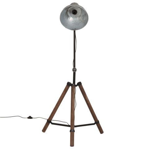  Lampa stojąca, 25 W, srebro vintage, 75x75x90-150 cm, E27