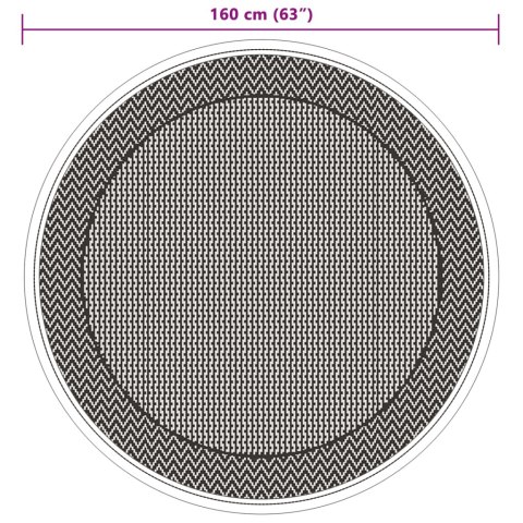  Dywan na zewnątrz, zielony, Ø160 cm, PP