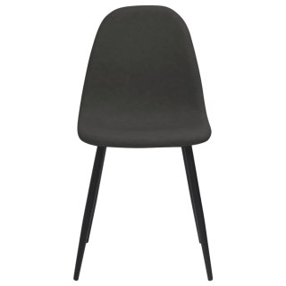  Krzesła stołowe, 2 szt., 45x53,5x83 cm, czarne, ekoskóra