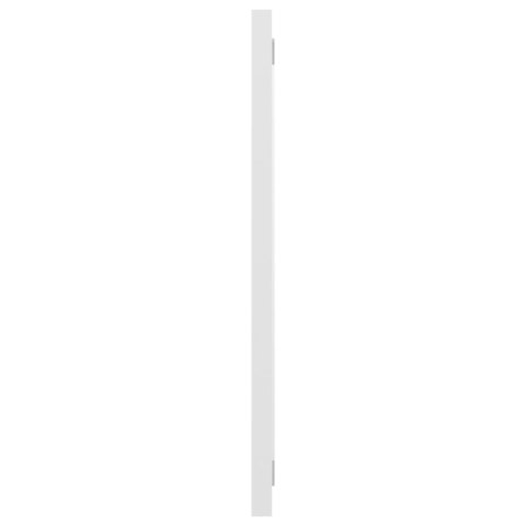  Lustro łazienkowe, wysoki połysk, białe, 100x1,5x37 cm, płyta