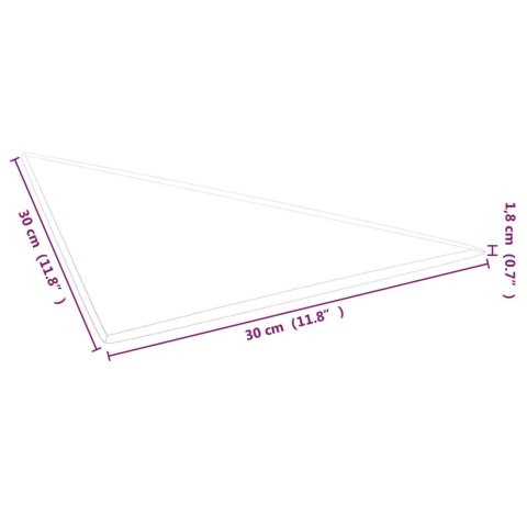  Panele ścienne, 12 szt., czarne, 30x30 cm, tkanina, 0,54 m²