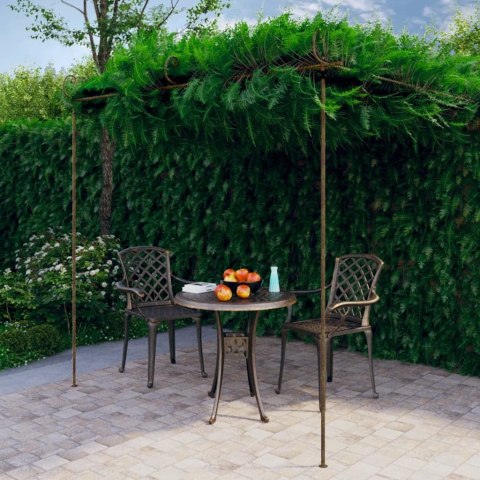  Pergola ogrodowa, antyczny brąz, 3x3x2,5 m, żelazo