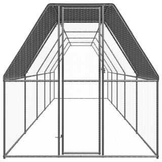  Klatka zewnętrzna dla kurcząt, 2x10x2 m, stal galwanizowana