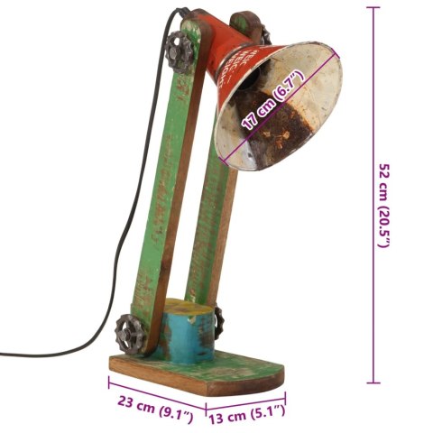  Lampa stołowa, 25 W, wielokolorowa, 23x13x52 cm, E27