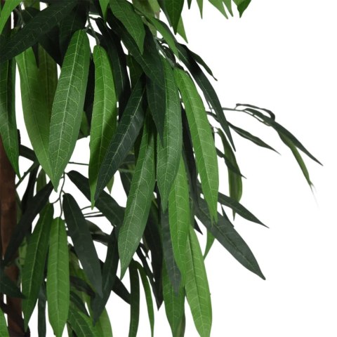  Sztuczne drzewko mango, 900 liści, 180 cm, zielone