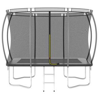  Trampolina z akcesoriami, prostokątna, 274x183x76 cm, 150 kg