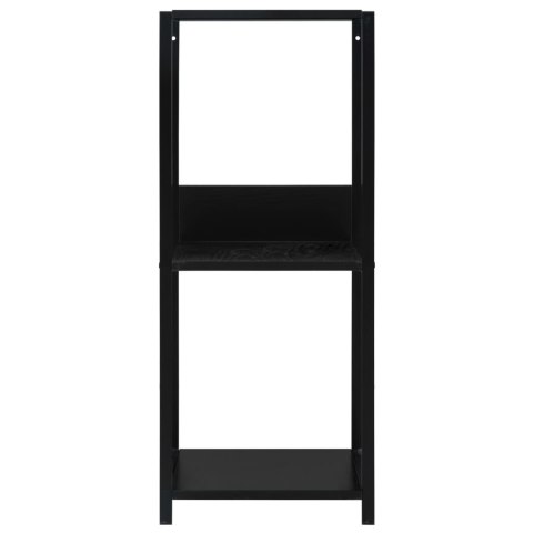  Mała, prosta półka na książki, czarna, 33,5x39,6x79,7 cm