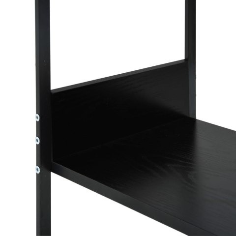  Mała, prosta półka na książki, czarna, 33,5x39,6x79,7 cm