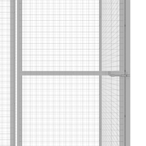  Klatka dla kota, 6 x 3 x 2,5 m, stal galwanizowana