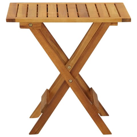  Stolik bistro, 46x46x47 cm, lite drewno akacjowe