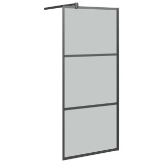  Ścianka prysznicowa, 80x195 cm, przyciemniane szkło ESG, czarna