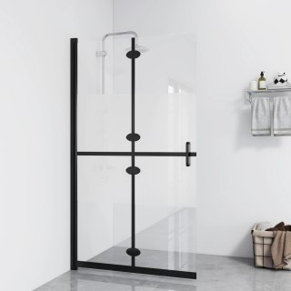  Składana ścianka prysznicowa, pół mrożone szkło ESG, 80x190 cm