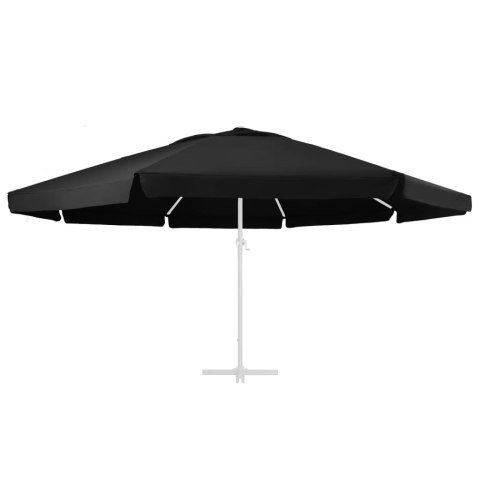  Pokrycie do parasola ogrodowego, czarne, 600 cm