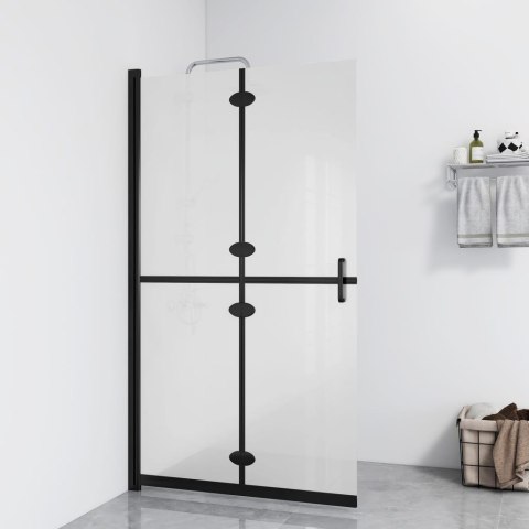  Składana ścianka prysznicowa, mrożone szkło ESG, 110x190 cm