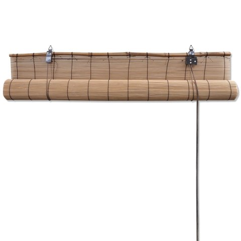  Rolety bambusowe, 140 x 160 cm, brązowe