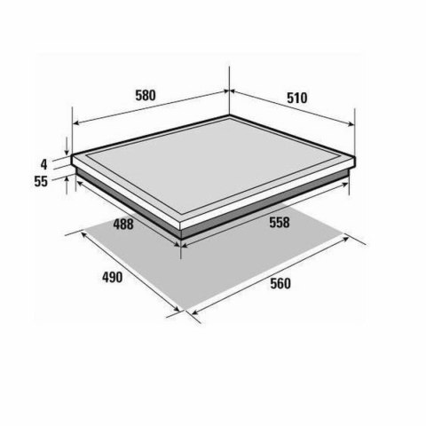 Płyta Indukcyjna Brandt BPI6310B 60 cm 4600 W