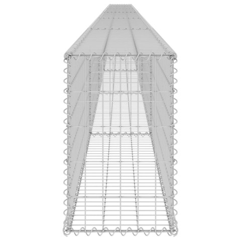  Murek gabionowy z pokrywami, stal galwanizowana, 900x30x50 cm