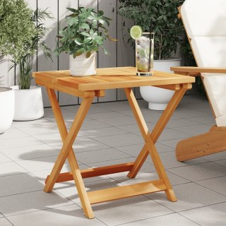  Składany stolik ogrodowy, 50x50x50 cm, lite drewno akacjowe