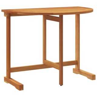 Składany stolik na balkon, 90x60x72 cm, lite drewno akacjowe