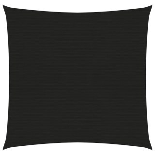  Żagiel przeciwsłoneczny, 160 g/m², czarny, 6x6 m, HDPE