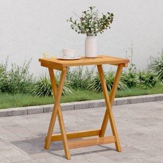  Składany stolik ogrodowy, 50x36x60 cm, lite drewno akacjowe