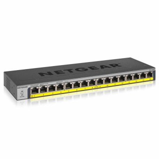 Przełącznik Netgear GS116PP-100EUS 32 Gbps Czarny