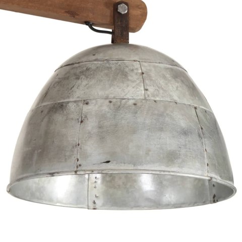  Lampa sufitowa 25 W, srebro vintage, 105x30x65-108 cm, E27