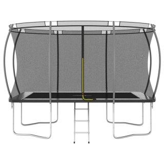  Trampolina z akcesoriami, prostokątna, 335x244x90 cm, 150 kg