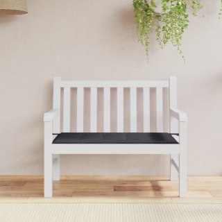  Poduszka na ławkę ogrodową, czarna, 120x50x3 cm, tkanina