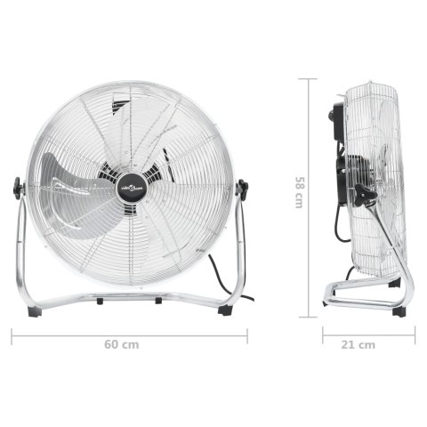 VidaXL Wentylator podłogowy, 3 prędkości, 60 cm, 120 W