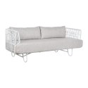 Sofa Home ESPRIT Biały Beżowy Metal 180 x 66 x 66 cm