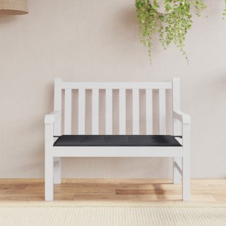  Poduszka na ławkę ogrodową, czarna, 100x50x3 cm, tkanina