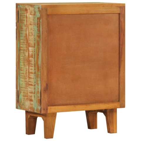  Ręcznie rzeźbiona szafka, 55x30x75 cm, lite drewno odzyskane