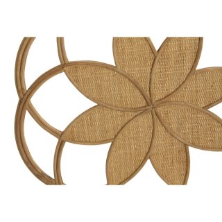 Dekoracja ścienna DKD Home Decor Brązowy Rattan (81 x 1 x 81 cm)