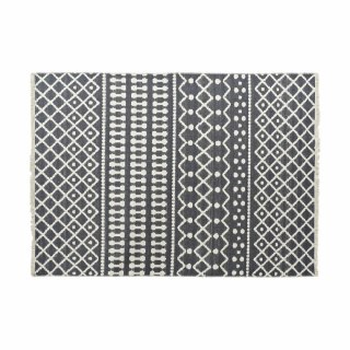 Dywan DKD Home Decor Biały Poliester Bawełna Gris Oscuro (160 x 230 x 1 cm)