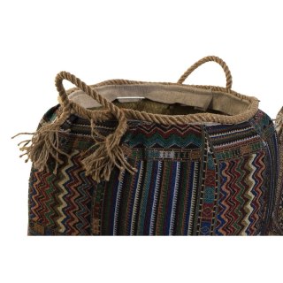 Koszyk DKD Home Decor Naturalne Włókno 41 x 41 x 40 cm Boho (2 Sztuk)