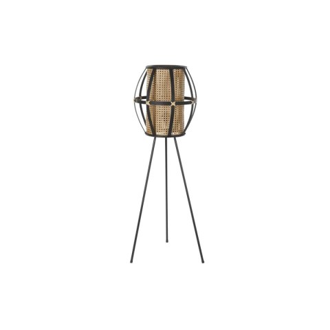 Lampa Stojąca DKD Home Decor Brązowy Czarny Metal Bambus 50 W 220 V 38 x 38 x 119 cm