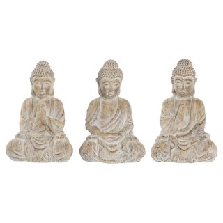 Figurka Dekoracyjna DKD Home Decor 30,5 x 24 x 45 cm Złoty Brązowy Budda Orientalny (3 Części)