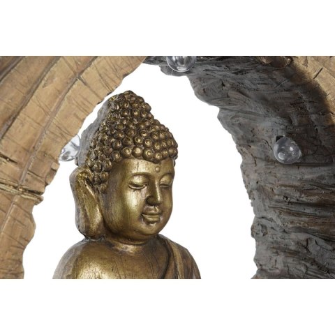 Figurka Dekoracyjna DKD Home Decor 40 x 13 x 40 cm Złoty Brązowy Budda Orientalny (2 Sztuk)