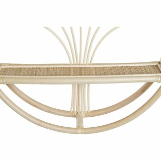 Regał DKD Home Decor Ściana Naturalny Rattan 2 Półki (60 x 14 x 60 cm)